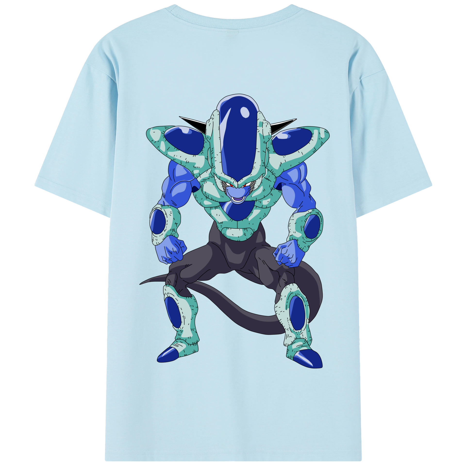 （画像用） ドラゴンボール フリーザ DRAGON BALL Frieza 綿100％半袖Tシャツ（背面プリント）